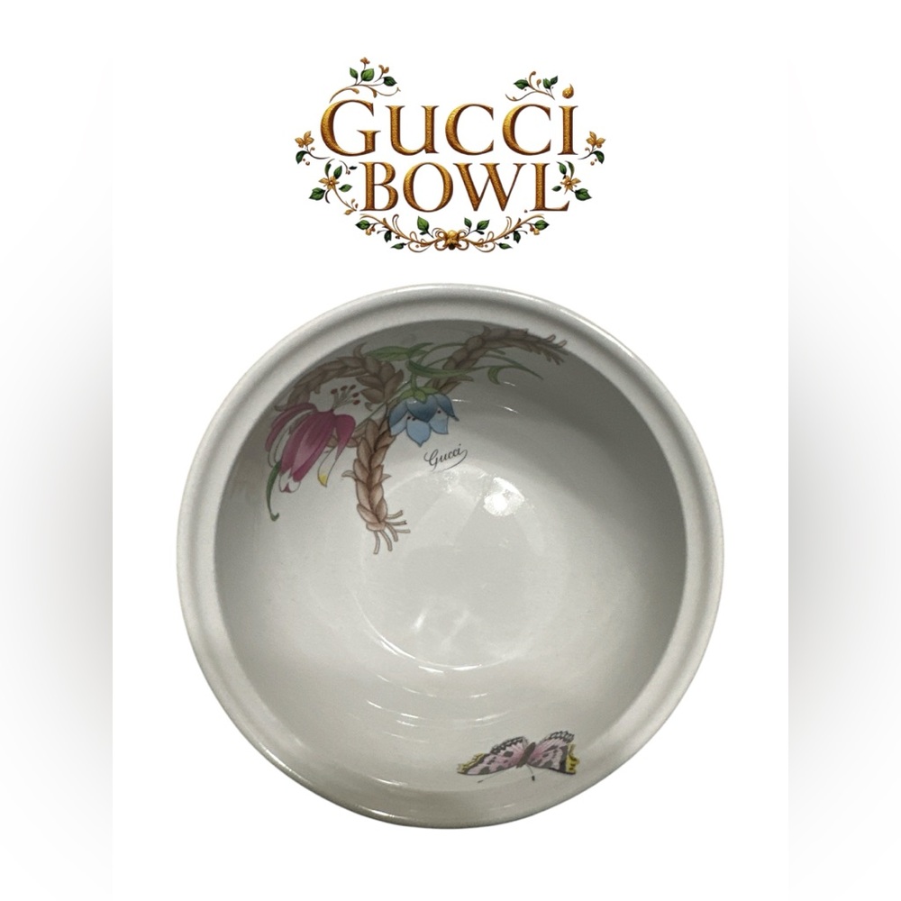 Gucci Floral White Bowl